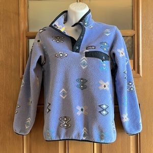 Girls Patagonia fleece jacket. Size 10.